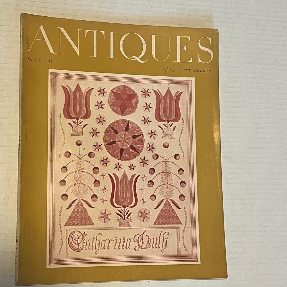 ANTIQUES Magazine June 1957 Ornamental Red Cover Vintage Art Collectible